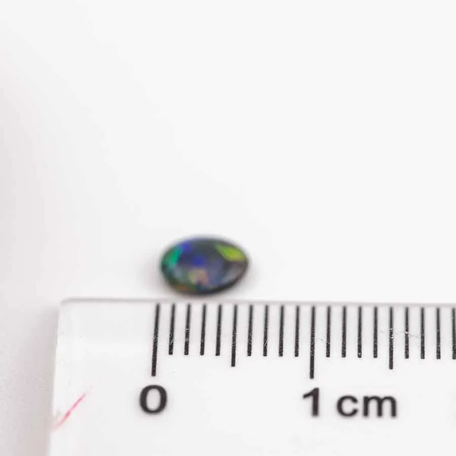 Natural Australian Black Opal Loose Gemstone 0.34ct