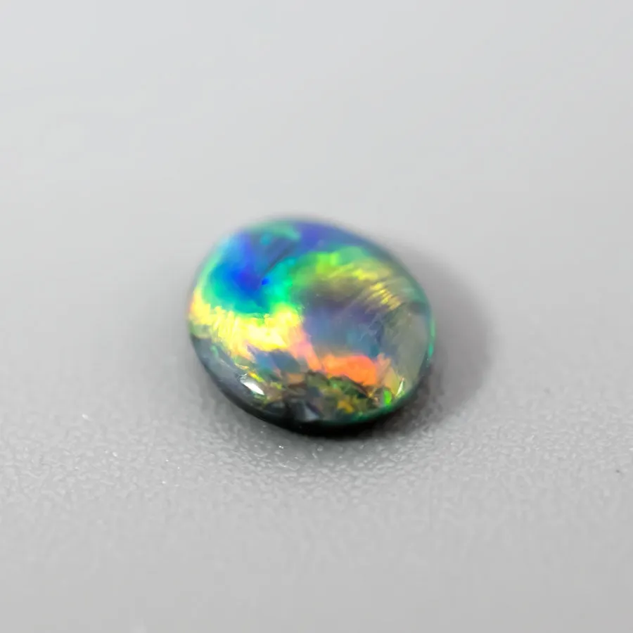 Natural Australian Black Opal Loose Gemstone 0.34ct