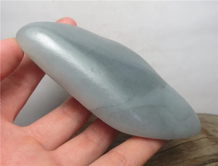 Natural Hetian Jade Rough Nephrite Raw (133g, 100X47X21mm)