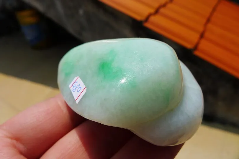 Natural Jade Rough Jadeite Raw (109g,5.9X3.9X2.6cm)