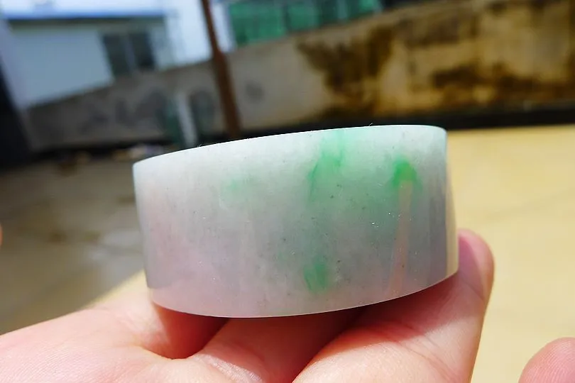 Natural Jade Rough Jadeite Raw (161g,5.4X5.4X2.05cm)