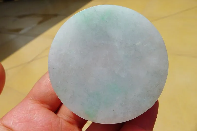 Natural Jade Rough Jadeite Raw (161g,5.4X5.4X2.05cm)