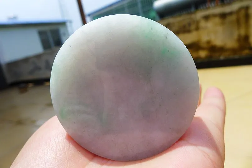 Natural Jade Rough Jadeite Raw (161g,5.4X5.4X2.05cm)