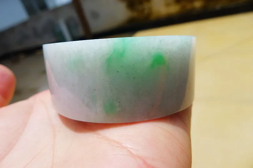 Natural Jade Rough Jadeite Raw (161g,5.4X5.4X2.05cm)