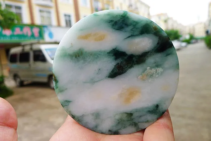 Natural Jade Rough Jadeite Raw (237g,7.4X1.6cm)