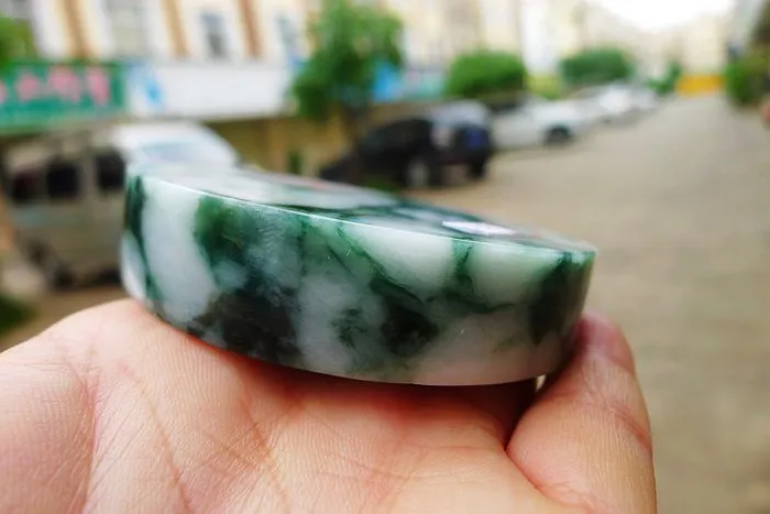 Natural Jade Rough Jadeite Raw (237g,7.4X1.6cm)