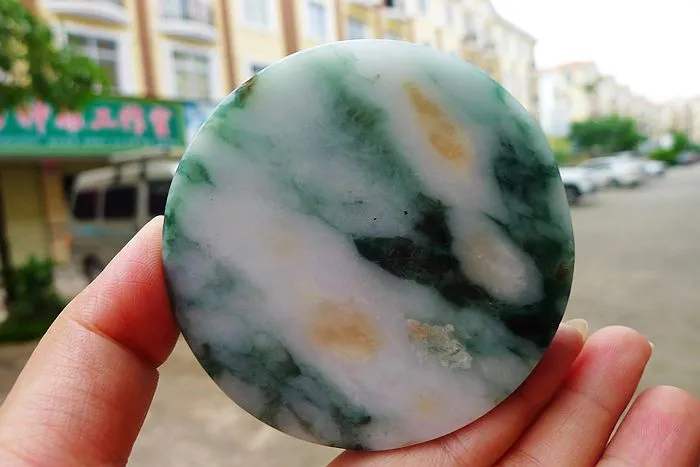 Natural Jade Rough Jadeite Raw (237g,7.4X1.6cm)