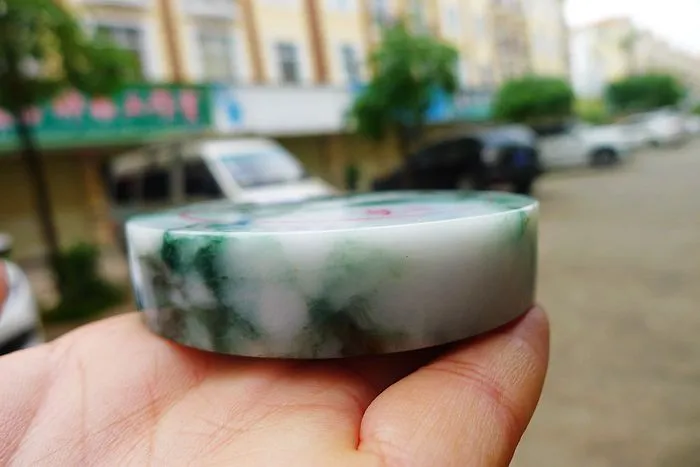 Natural Jade Rough Jadeite Raw (237g,7.4X1.6cm)