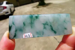 Natural Jade Rough Jadeite Raw (26g,7.6X3.1X0.35cm)