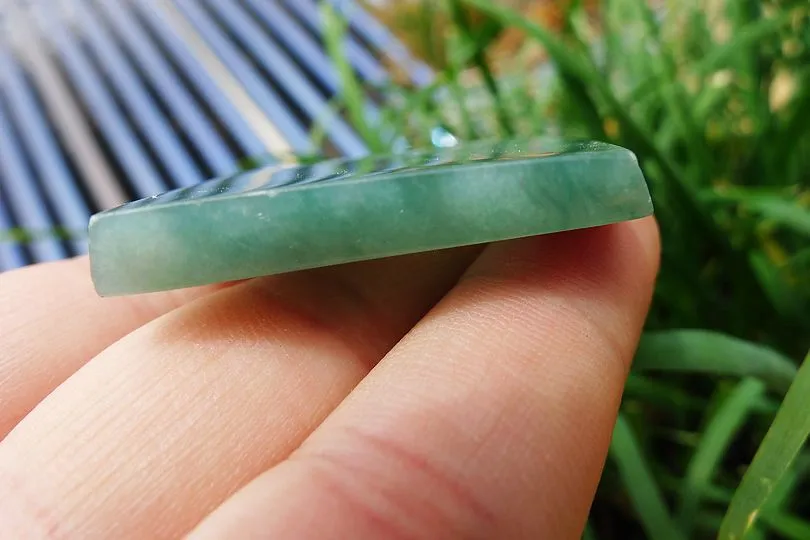 Natural Jade Rough Jadeite Raw (29g,5.2X3.8X0.5cm)