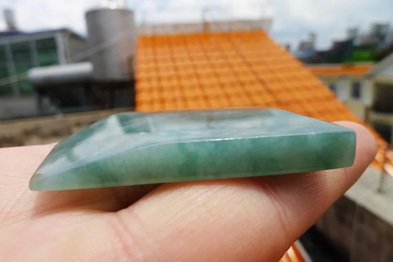 Natural Jade Rough Jadeite Raw (29g,5.2X3.8X0.5cm)