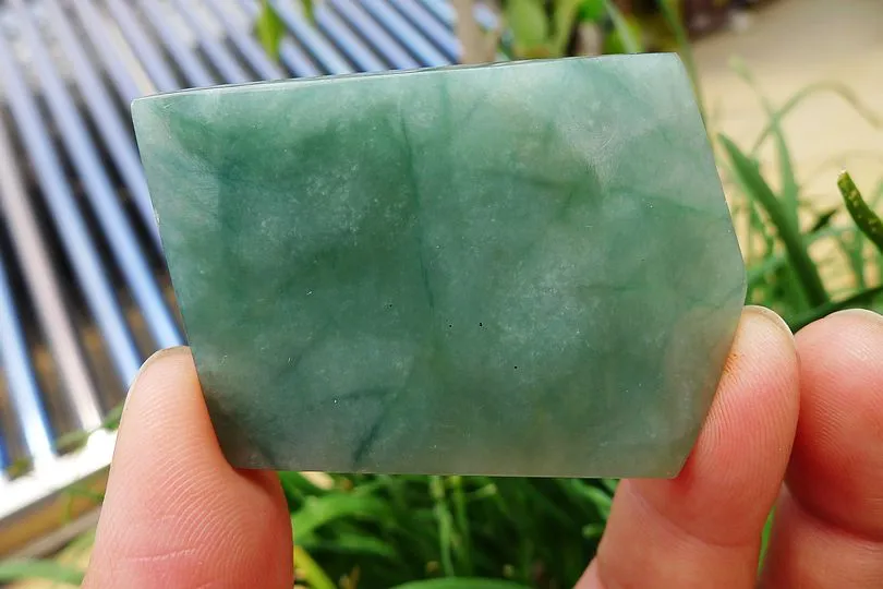 Natural Jade Rough Jadeite Raw (29g,5.2X3.8X0.5cm)