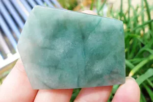 Natural Jade Rough Jadeite Raw (29g,5.2X3.8X0.5cm)