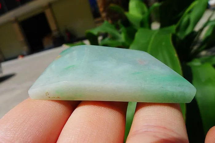 Natural Jade Rough Jadeite Raw (48g,5.2X4.3X1.15cm)