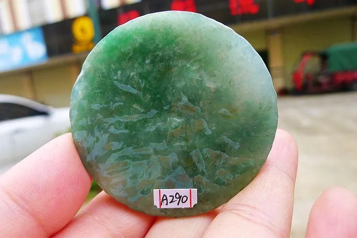 Natural Jade Rough Jadeite Raw (60g,5.55X0.7cm)