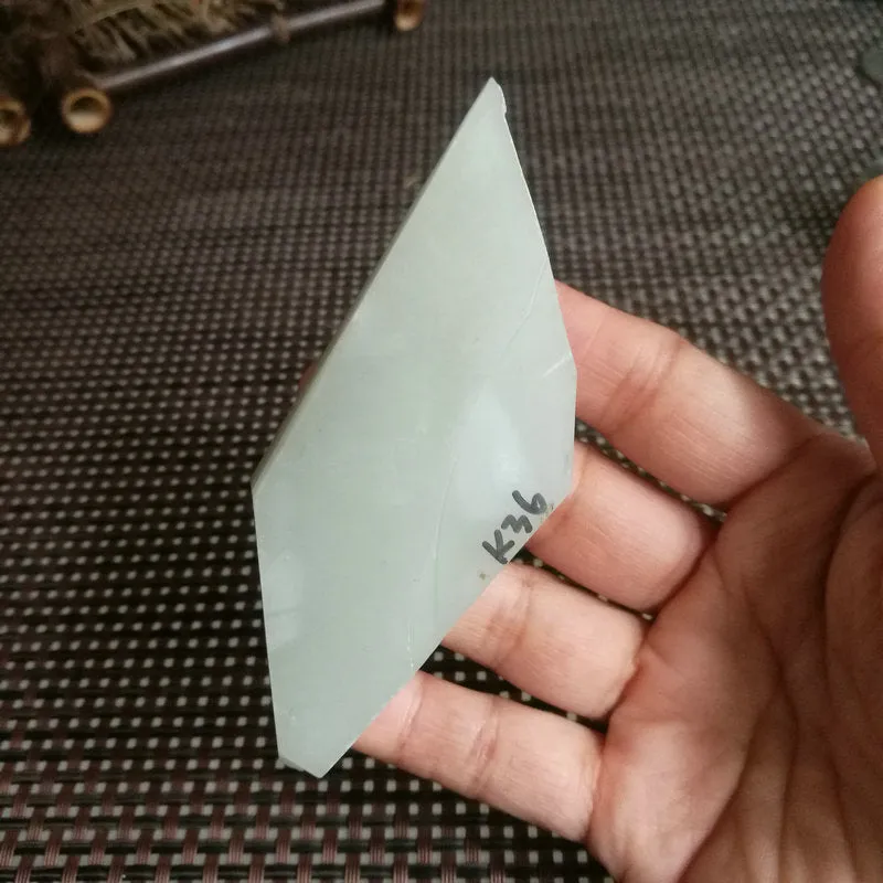 Natural Kunlun Jade Rough Nephrite Raw (113g,9.5X4X1.8cm)