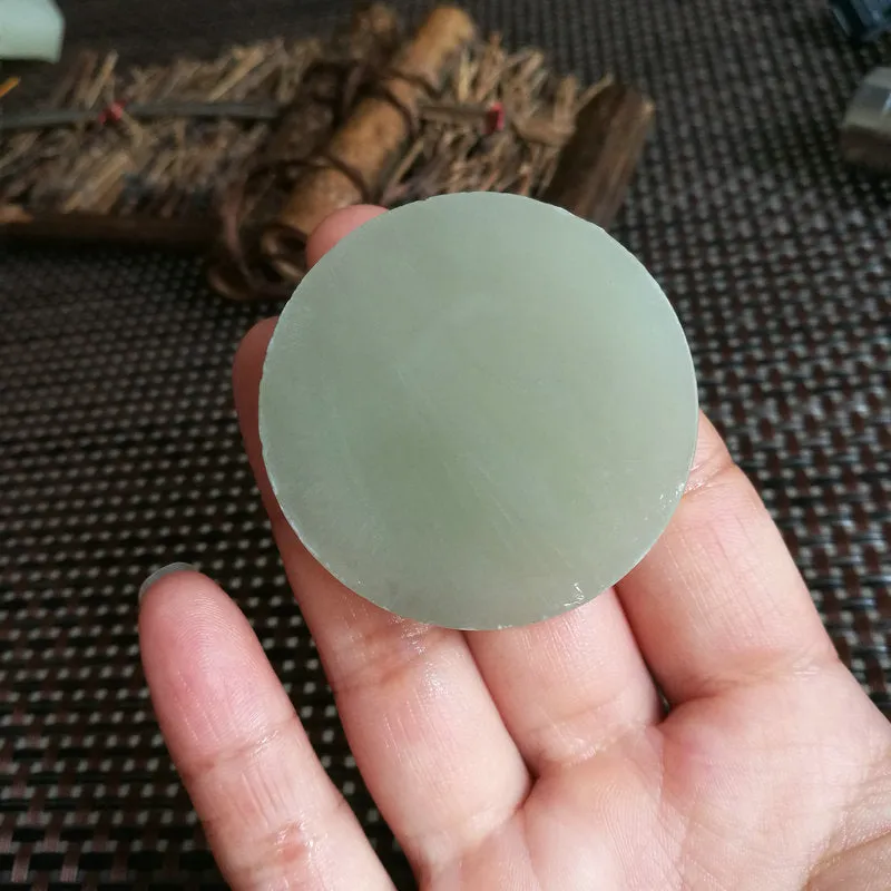 Natural Kunlun Jade Rough Nephrite Raw (49g, 4.5X1cm)