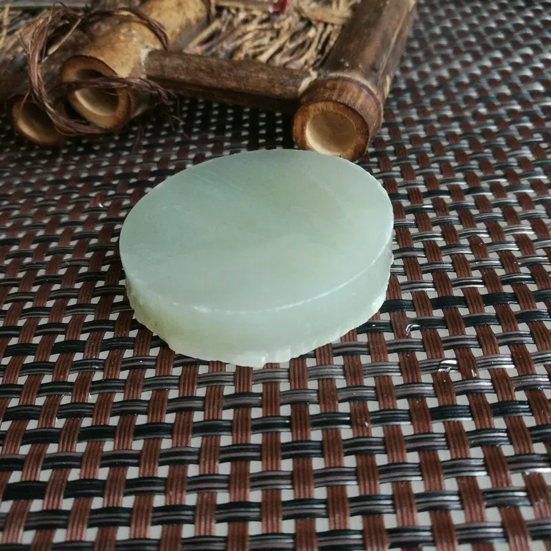 Natural Kunlun Jade Rough Nephrite Raw (49g, 4.5X1cm)