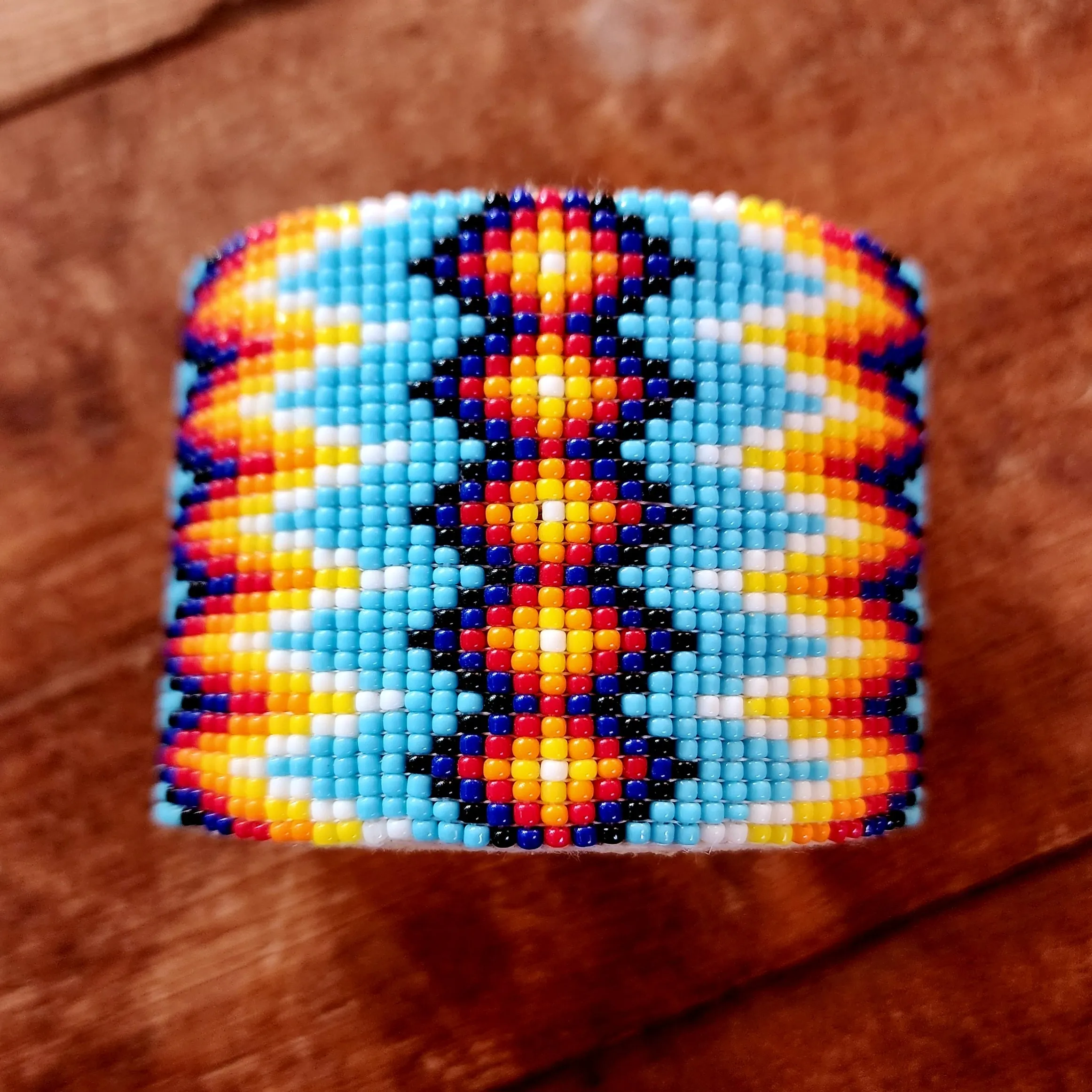 Navajo Dazzling Beadwork Bracelet