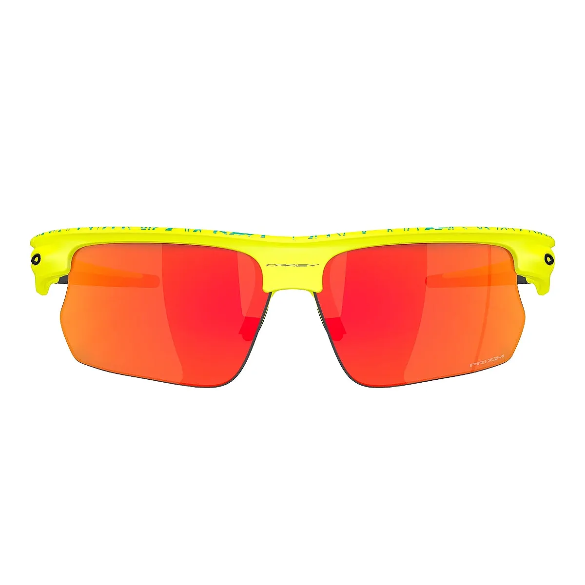 OAKLEY Bisphaera Eyewear Inner Spark - Matte Tennis Ball Yellow/Celeste Neuron Prizm Ruby