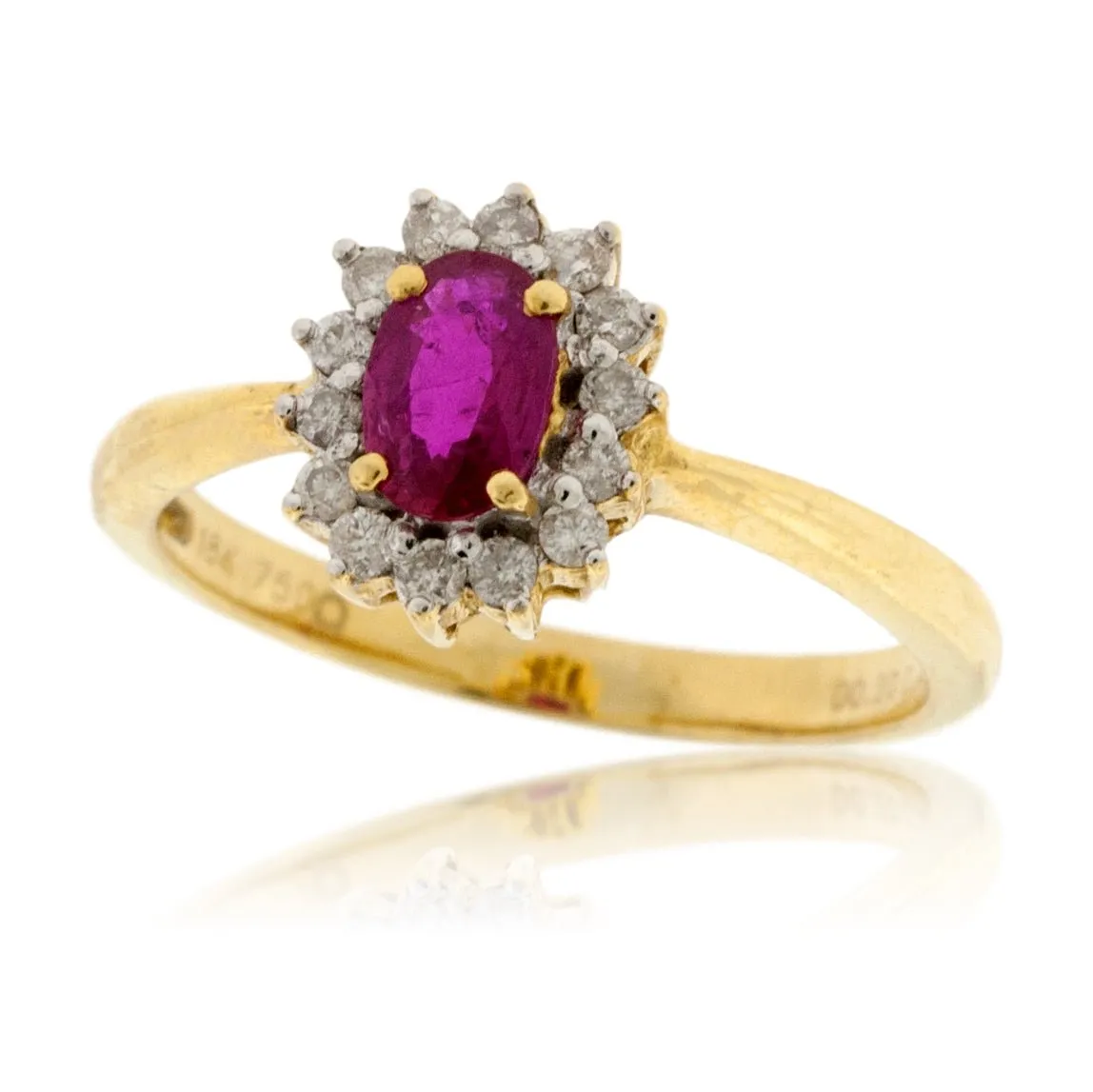 Oval Estate Style Ruby Ring