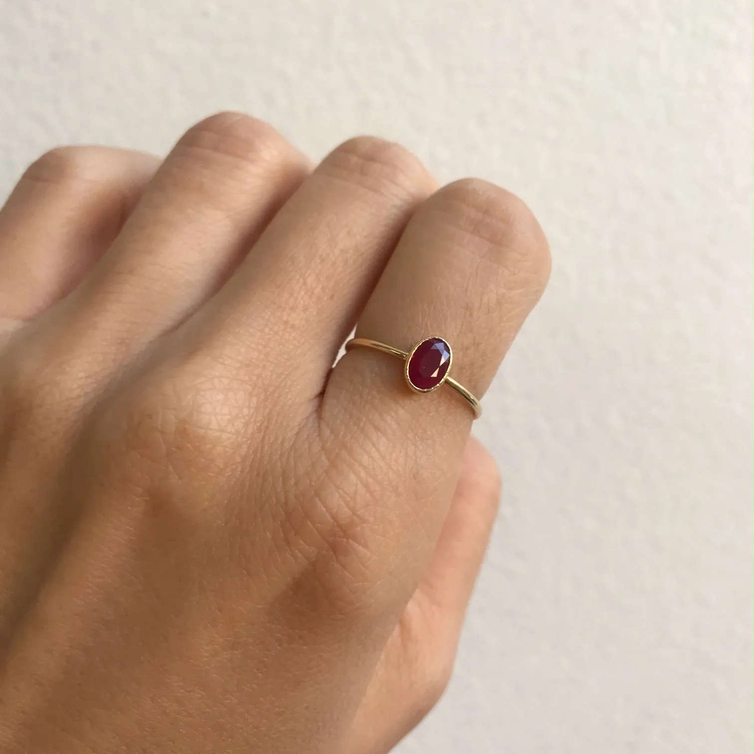 Oval Ruby Wisp Ring (ready to ship option)*