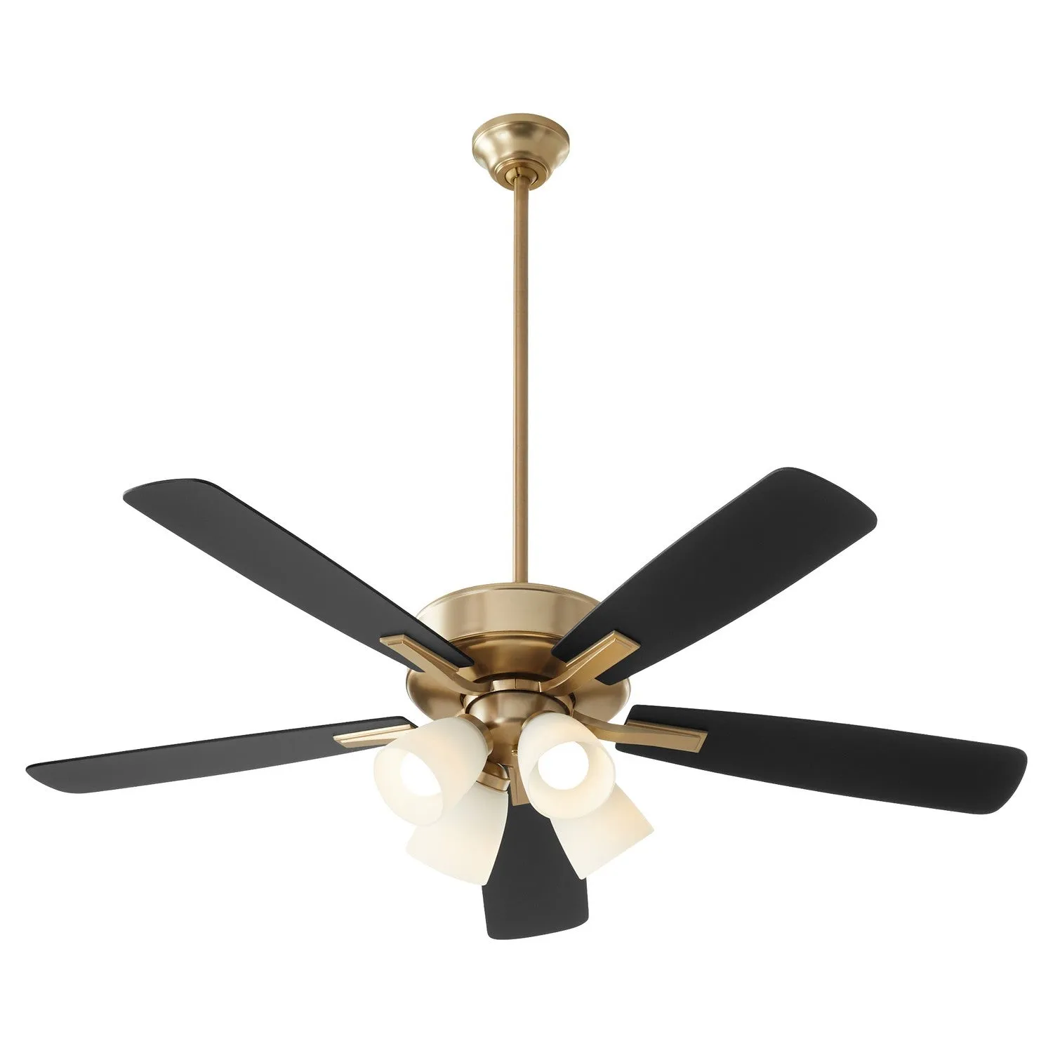 Quorum Ovation 4525-480 Ceiling Fan - Aged Brass