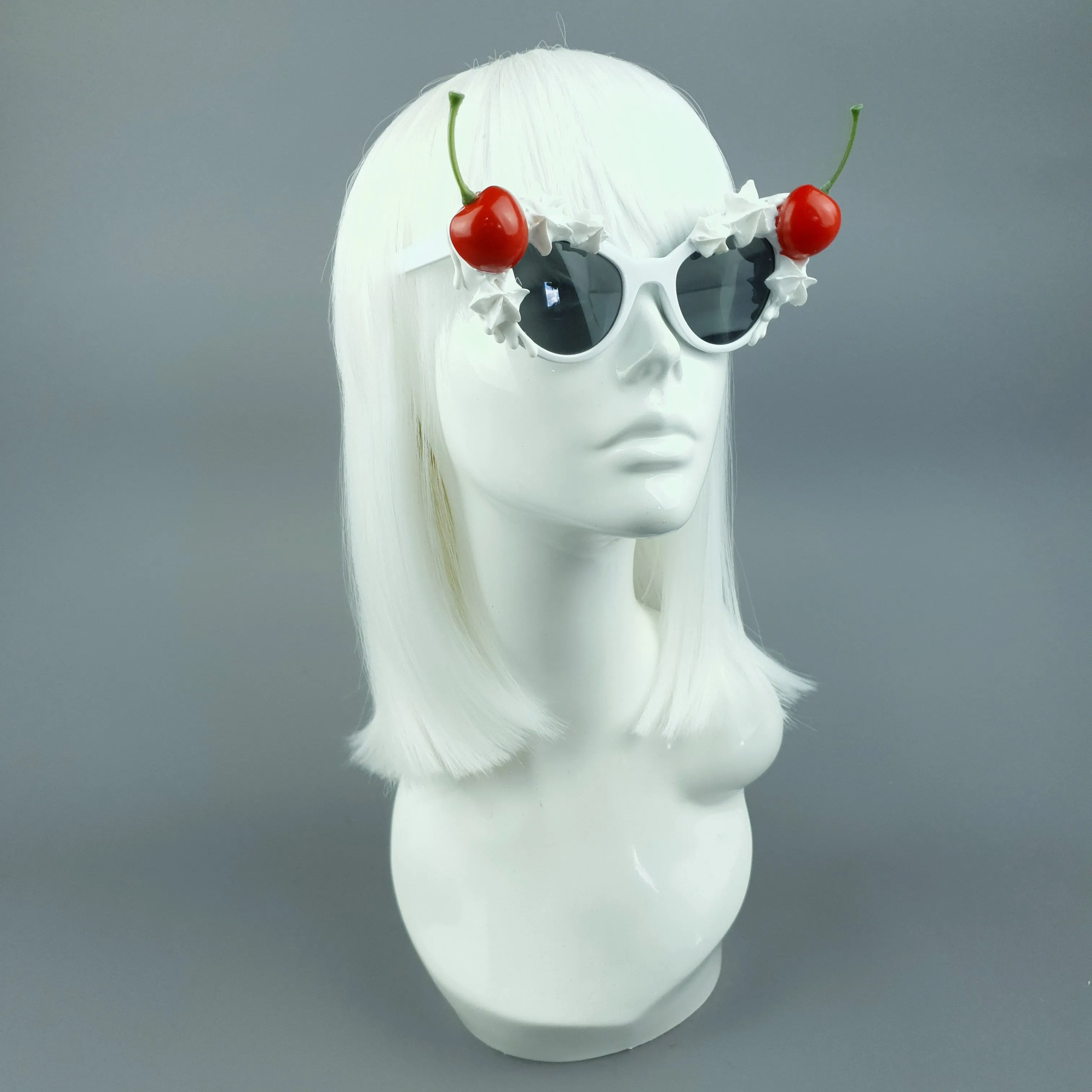 "Bimi" White Frosting Icing Cherry Sunglasses