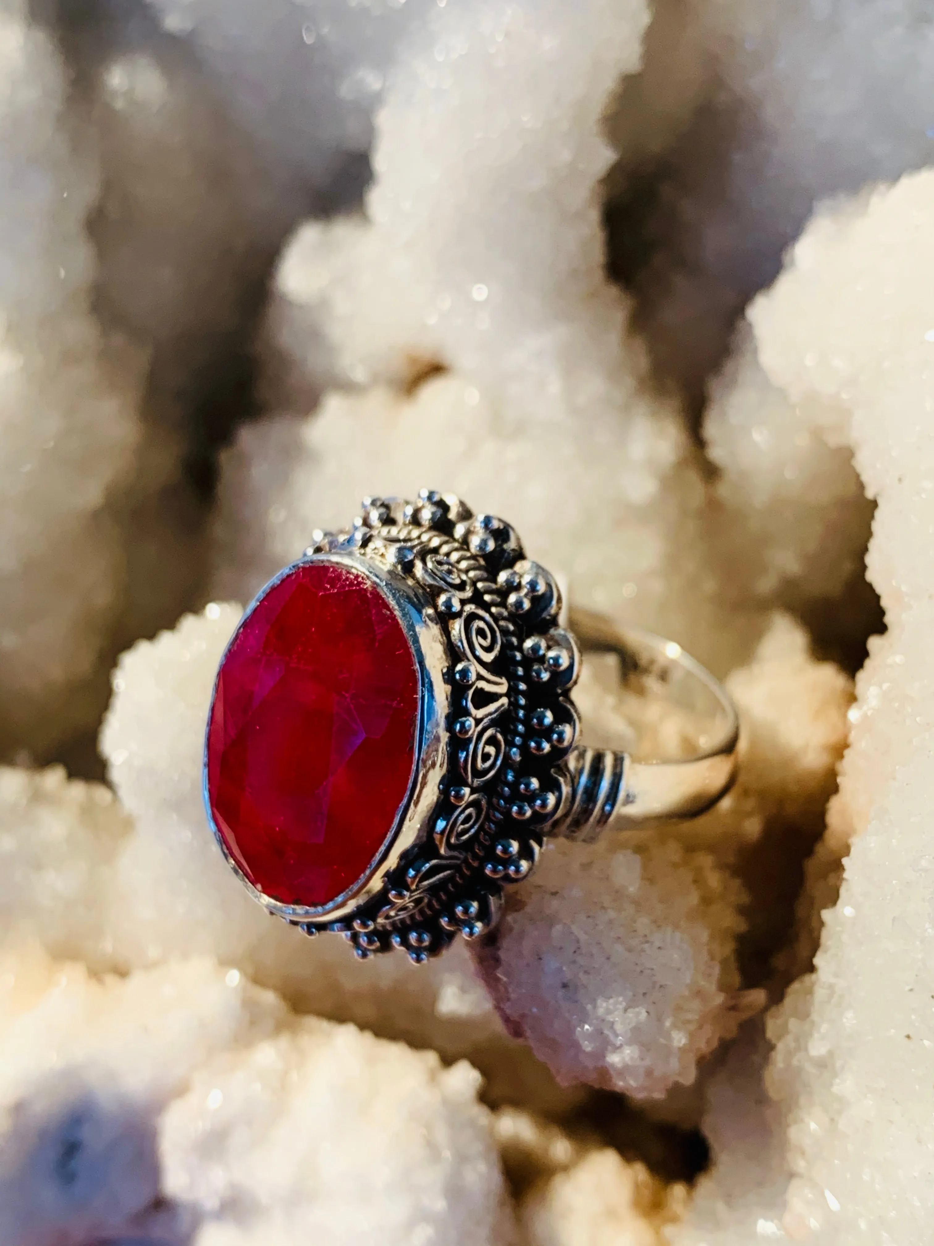 Radiant Compassion Ruby Ring