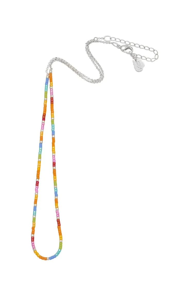 Rainbow Beaded Necklace