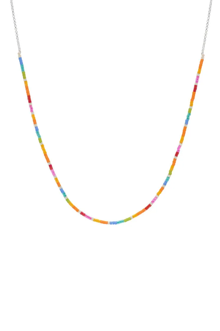 Rainbow Beaded Necklace