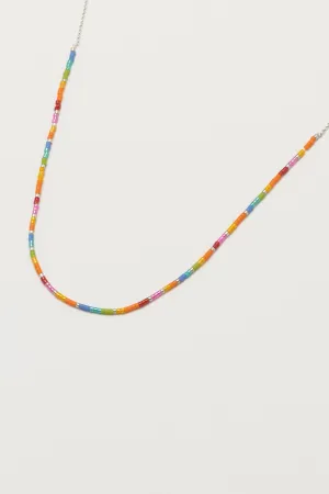 Rainbow Beaded Necklace