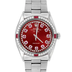 Rolex Air King 34mm | 5500-SS-RED-STRR-4RBY-OYS