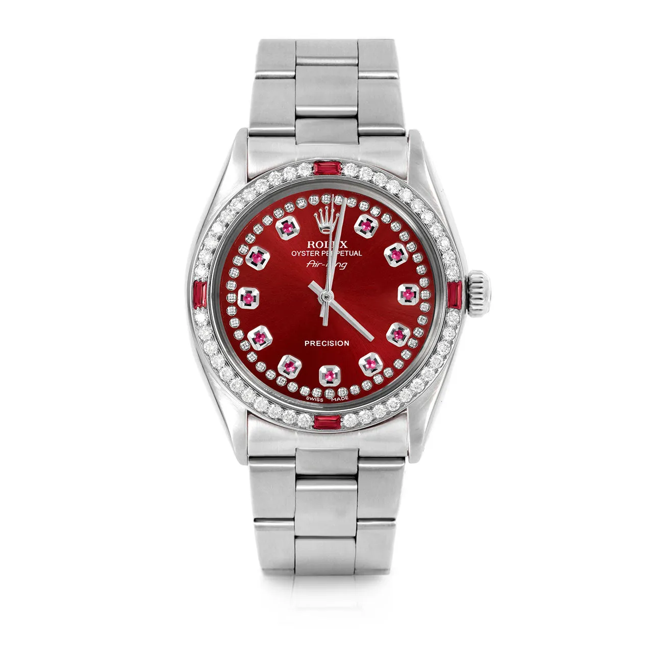 Rolex Air King 34mm | 5500-SS-RED-STRR-4RBY-OYS