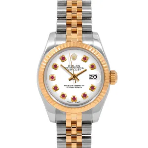 Rolex Datejust 26mm | 179173-WHT-RBY-AM-FLT-JBL