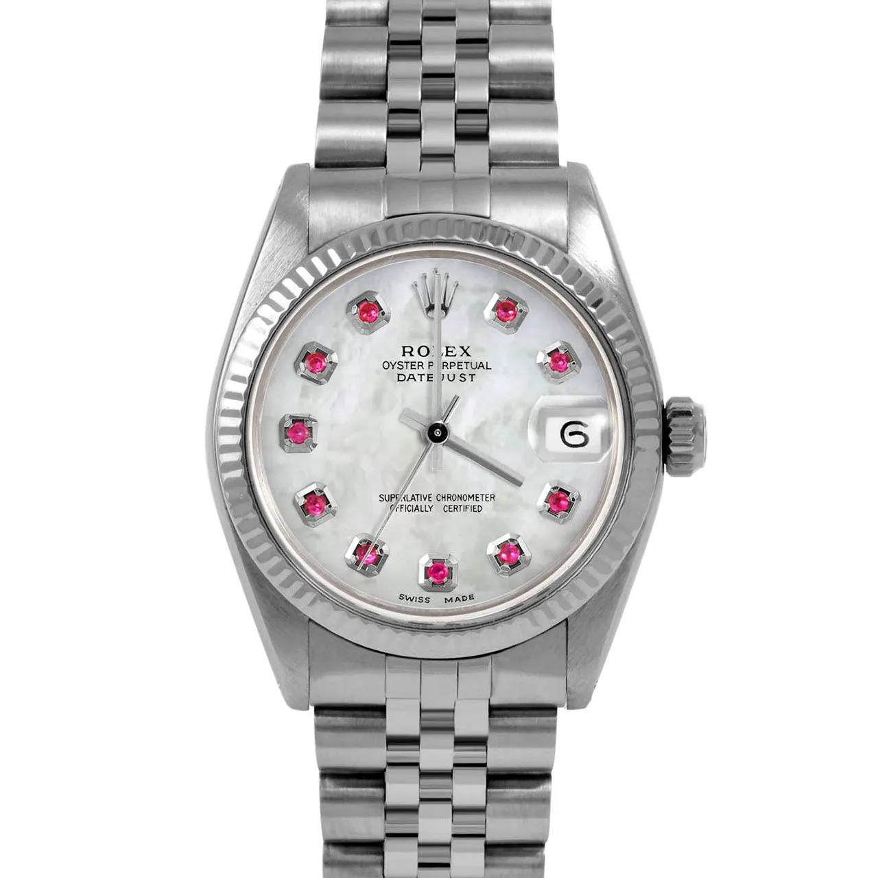 Rolex Datejust 31mm | 6827-SS-WMOP-RBY-AM-FLT-JBL