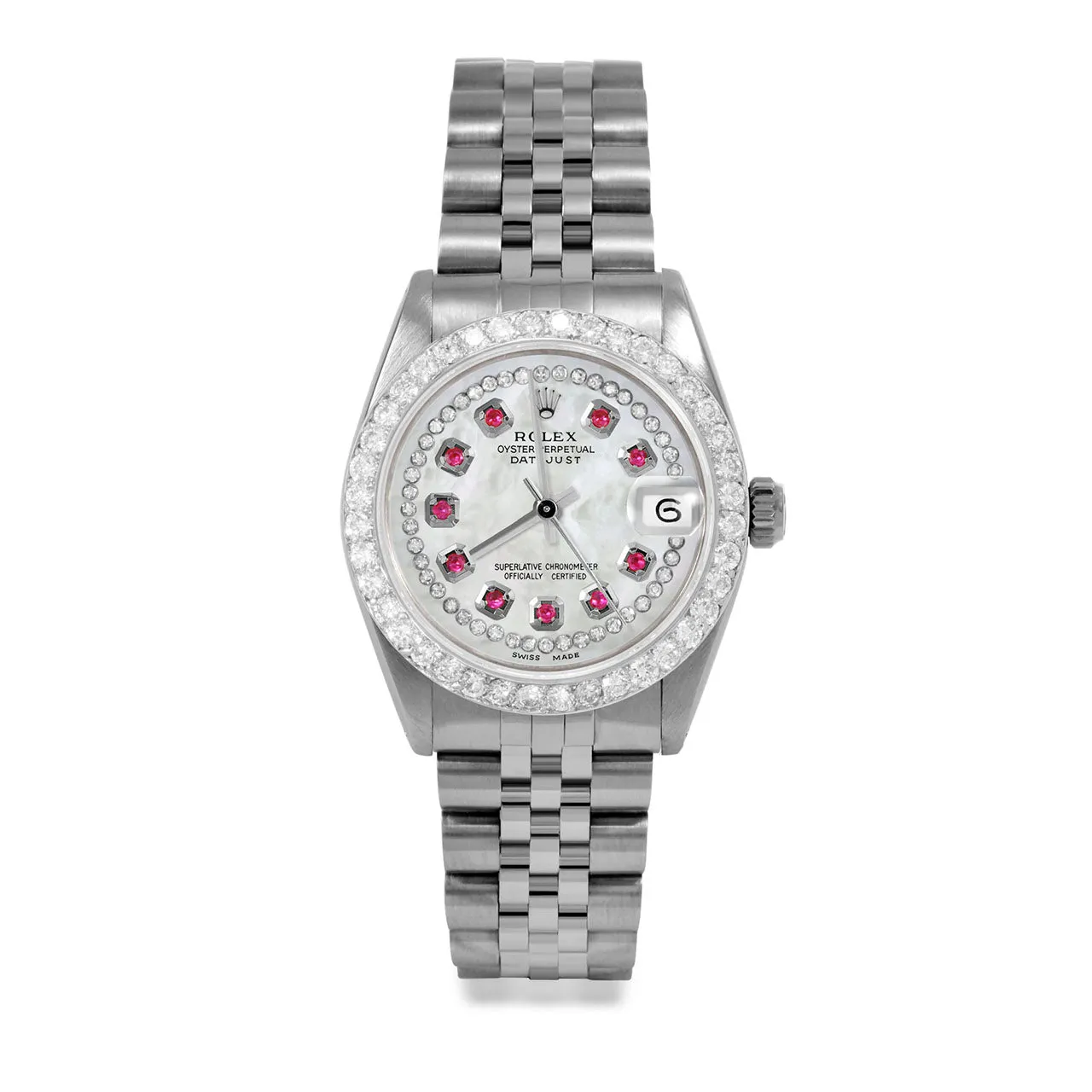 Rolex Datejust 31mm | 6827-SS-WMOP-STRR-2CT-JBL