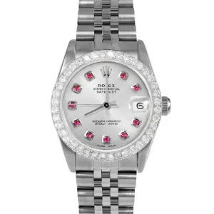 Rolex Datejust 31mm | 68274-SLV-RBY-AM-2CT-JBL