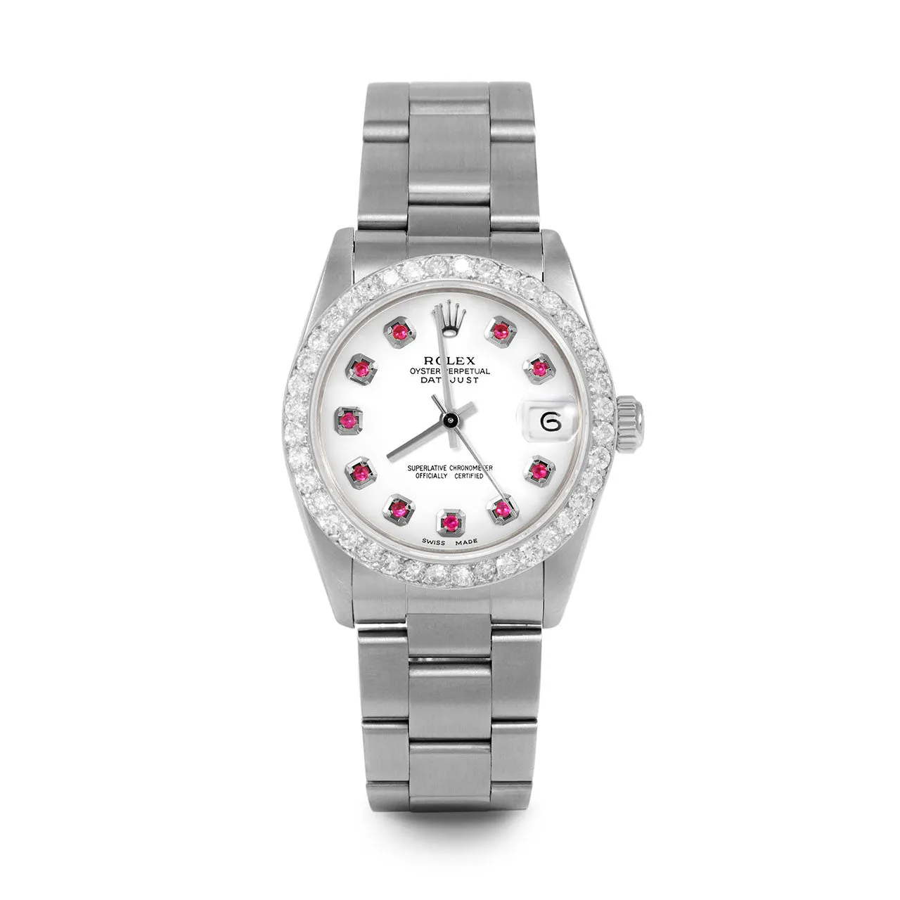 Rolex Datejust 31mm | 68274-WHT-RBY-AM-2CT-OYS