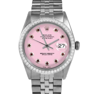 Rolex Datejust 36mm | 1601-SS-PNK-RBY-AM-BDS-JBL