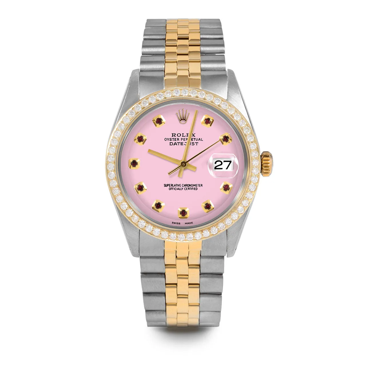 Rolex Datejust 36mm | 1601-TT-PNK-RBY-AM-BDS-JBL