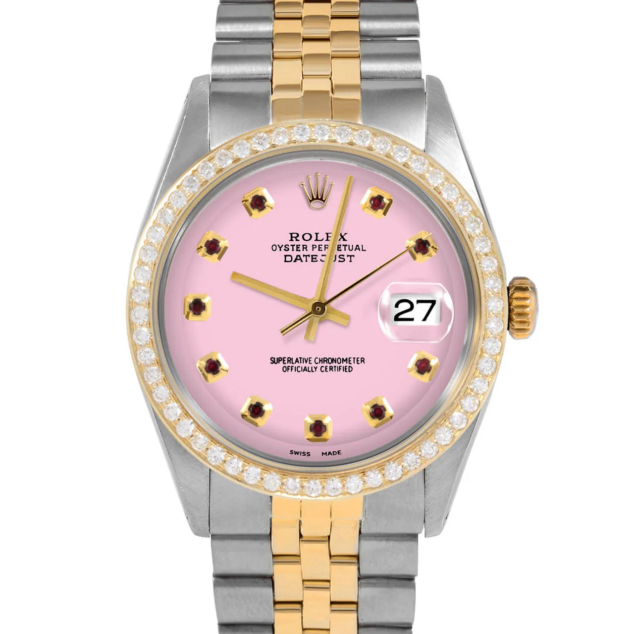 Rolex Datejust 36mm | 1601-TT-PNK-RBY-AM-BDS-JBL