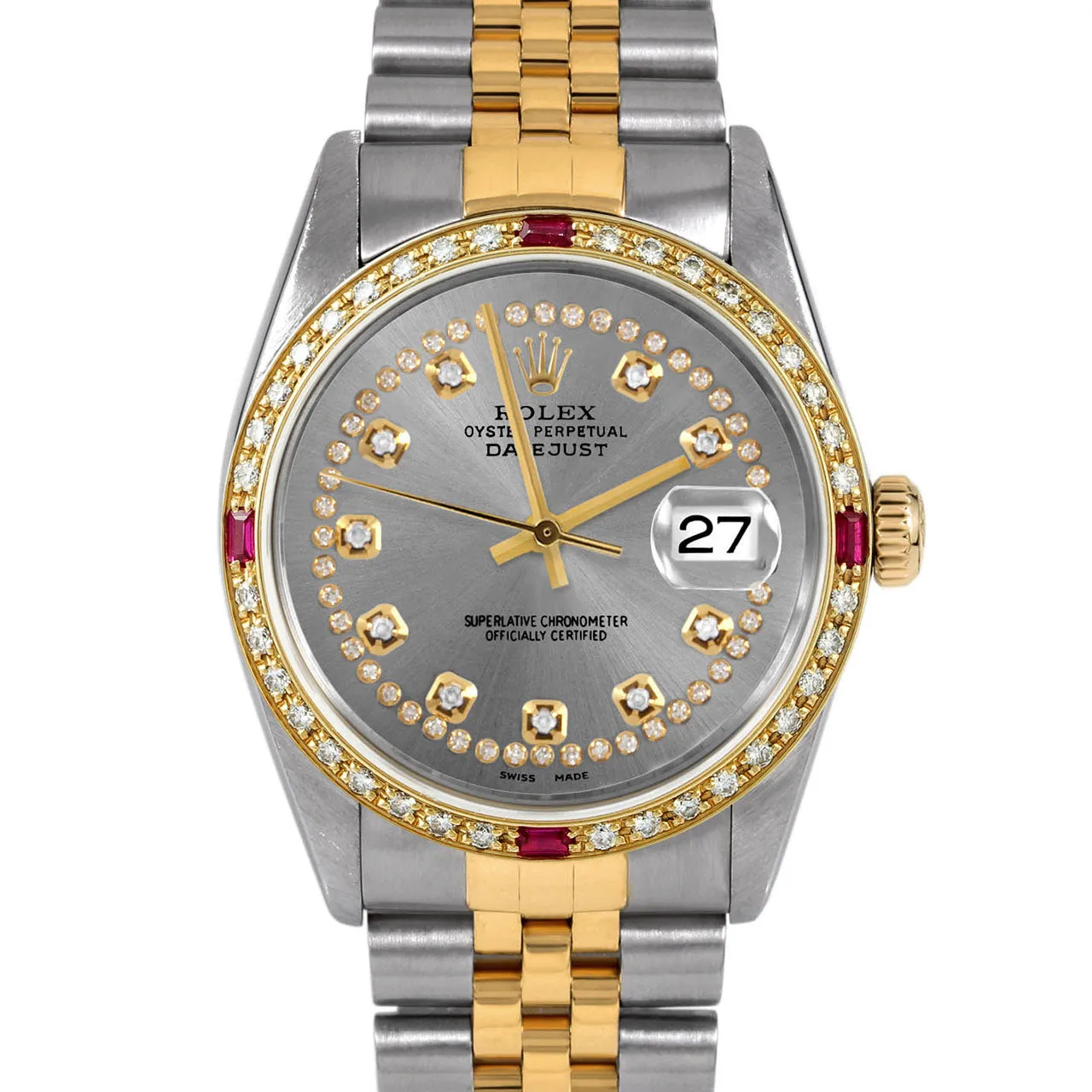 Rolex Datejust 36mm | 16013-SLT-STRD-4RBY-JBL