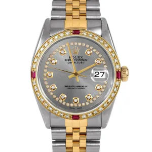 Rolex Datejust 36mm | 16013-SLT-STRD-4RBY-JBL