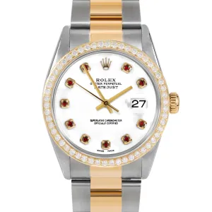 Rolex Datejust 36mm | 16233-WHT-RBY-AM-BDS-OYS