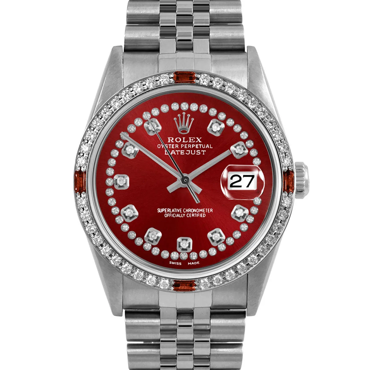 Rolex Datejust 36mm | 16234-RED-STRD-4RBY-JBL