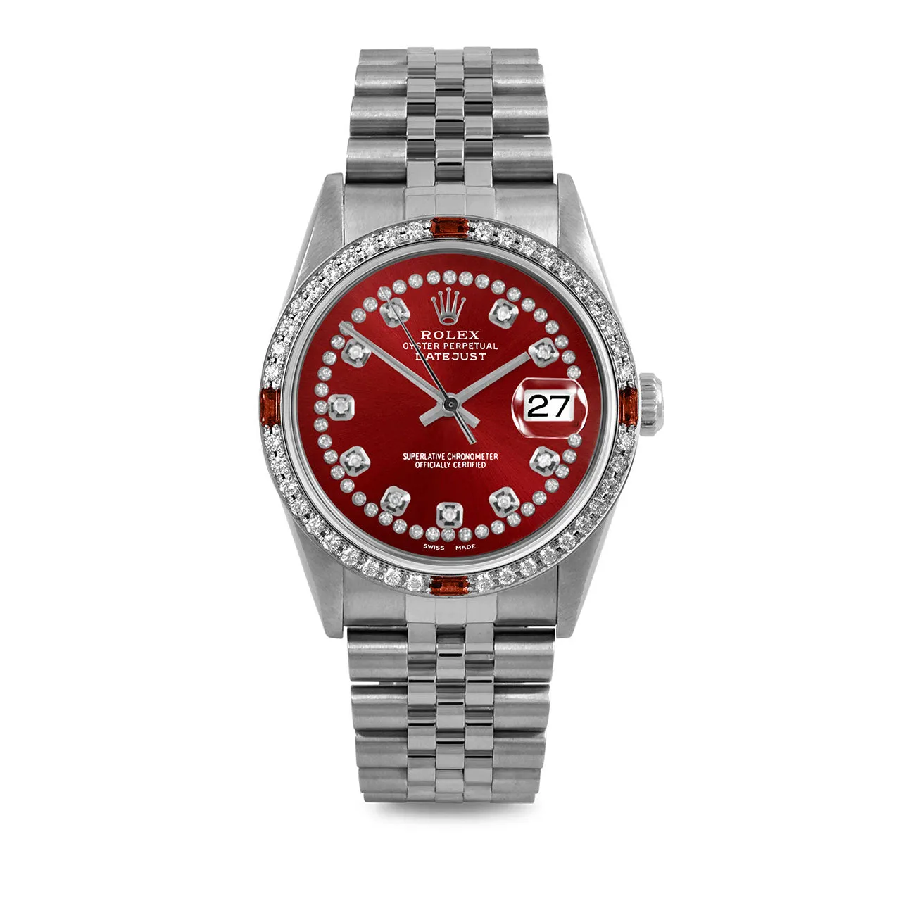 Rolex Datejust 36mm | 16234-RED-STRD-4RBY-JBL