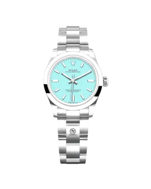 Rolex Oyster Perpetual 31 277200 Factory Turquoise Blue Dial Box and Papers Unworn