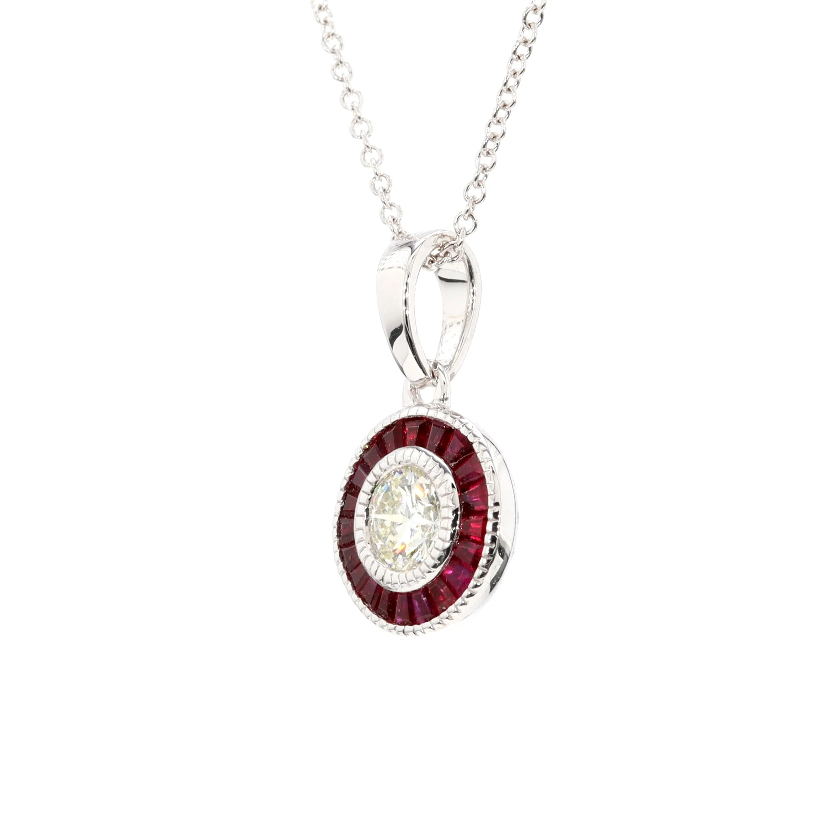 Ruby and Diamond Pendant