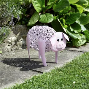 Smart Solar Delilah The Pig Garden LED Light